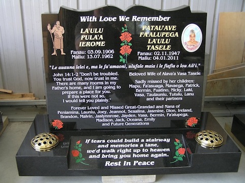 -BOOK DESK HEADSTONE ON SPLAY BASE